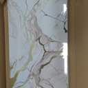 Haimin Wall Panels Peel and Stick 10 Pieces 23.6x11.8in (19.4 Sq. Ft. Coverage) Lightweight Backsplash Marble Look Tile (not Real Marble) Ideal for Kitchen Bathrooms Living Rooms Bedrooms