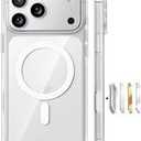 Y-Case Stronger Magnetic & Anti-Yellowing for iPhone 17 Pro Case Clear, Fit for MagSafe, Military Grade Drop Protection, Camera Control, DIY Button, Slim for iPhone 17 Pro Max Case Diamond Clear