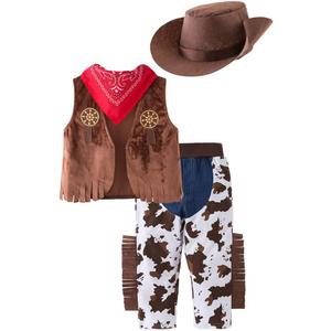 LXKIKMM May's Baby Western Cowboy Style Kids Costume Set Cosplay Costume (12-18 months)