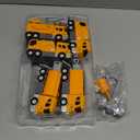 Transforming Robot Construction Vehicles Sets for Toddlers, 5 in 1 Magnetic Transforming Truck & Car Combiner - Easy DIY Assembly Educational STEM Gift for Kids 3-5 Year Old Boys Girls (Yellow)