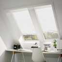 Light Filtering Skylight Blind for Ceiling, Skylight Shades Window Cordless Cellular Shades Thermal Insulation Honeycomb Blinds for Roof Inclined Plane Room Windows, (Light Filtering,White) (Custom Size)