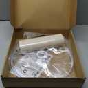 Beige Lamp Shade, Large Drum Lampshade 13''Top X 13'' Bottom X 10'' High, Replacement Lamp Shade Natural Linen Hand Crafted for Table Lamps Floor Lamps Chandelier Lamp, Easy Assembly Required