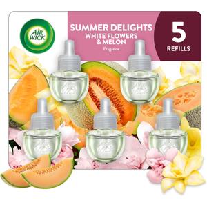 Air Wick Plug in Scented Oil Refill, 5ct, Summer Delights, Air Freshener, Essential Oils (5 ct.)