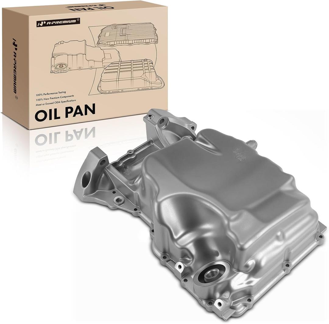 A-Premium Engine Oil Pan Sump with Drain Plug Compatible with Honda Accord 2013-2017 2.4L & Acura TLX 2015-2020 2.4L, Replaces 11200-5A2-A00, 112005A2A00