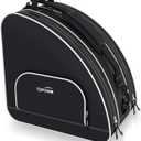 TOPOWN Premium Ice Skate Bag - Roller Skates & Blades Bag for Men & Women - Black & Rose Red