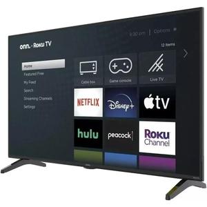 onn. 50" Class 4K UHD LED Roku Smart TV HDR