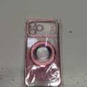 Changjia Magnetic Kickstand Glitter Case for iPhone 17 Pro Max, [Compatible with Magsafe] Cute Bling Sparkly Diamond Rhinestones with Camera Protector Women Girls Case for iPhone 17 Pro Max 6.9", Pink