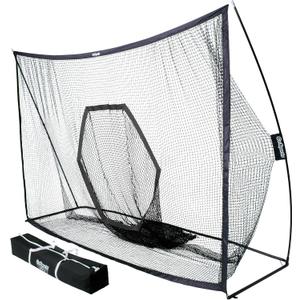 GoSports Golf Practice Hitting Net - Choose Between Huge 10 x 7 ft or 7 x 7 ft Nets - Personal Driving Range for Indoor or Outdoor Use - Designed by Golfers for Golfers