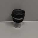 KeepCup Original, Lightweight Plastic Reusable Coffee Cup with Splashproof Sipper Lid - Medium 12oz/340ml - Black
