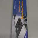 Stove Gap Filler, Stove Gap Covers Stainless Steel, Adjustable 13.8-27.5 In(2 Pack), Heat Resistant, Gas Stove Side Gap Protector, Silver