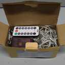 Cool White to Multicolor Color Changing 200 LED 66FT Connectable Christmas String Lights for Outdoor Indoor, 11 Modes Christmas Tree Clear Wire Fairy Waterproof Lights with Memory & Remote & Timer