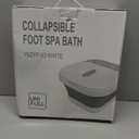 UNIFULL Collapsible Foot Spa Bath with Heat and Massage Rollers, Bubble, Foot Pedicure Kit, Temperature Control, Red Light, Pedicure Foot Spa, Foot Bath