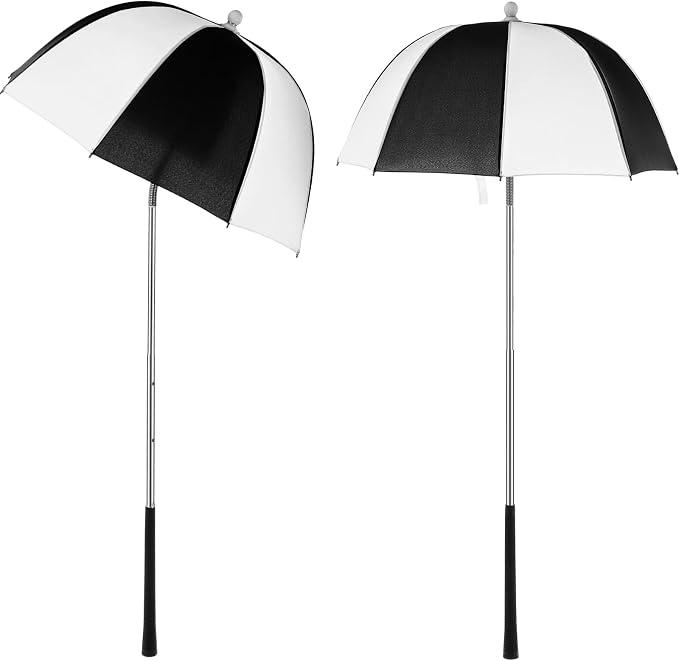 Jexine 2 Pack Golf Bag Umbrellas 22.44"x54.3" Waterproof Golf Club Umbrella Rain Covers for Club Protection Windproof UV Shield