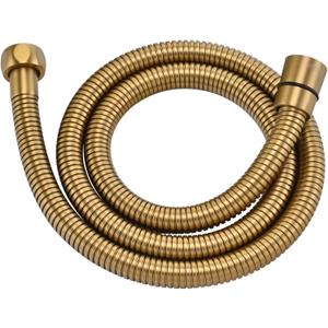 39 Inches High Pressure Bidet Hose Short Gold Shower Hose Extra Long 304 Stainless Steel Rv Hand Held Showerhead Hoses, Anti Winding Interface Shower Faucet Hoses Replacement