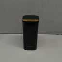 Push Pop-Up Makeup Brush Holder with Lid,4 Slots Makeup Brush Organizer, Makeup Cosmetics Organizer for Vanity Decor, Bathroom Countertop, Large Dustproof Cosmetic Brushes Container, Black