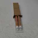 Christmas Flameless Taper Candles with 6H Timer, 2 Pcs Gingerbread Man LED Candlesticks with 3D Flickering Flame for Home Dcor Christmas Gifts