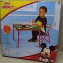 Mickey Mouse Table & Chair Set for Toddlers 24-48M, Includes 1 Table & 1 Chair : 20"L x 20"W x 16.4"H, Chair: 12"L x 11.6"W x 17"H - Weight Limit: 70 lbs