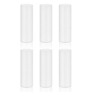 2.6 Inch Tall White Plastic Candle Covers Sleeves Chandelier Socket Covers (2-5/8 inches high / 6pcs)