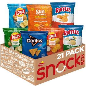 2 x Frito-Lay Tangy Favorites Mix, Variety Pack of Chips (Pack of 21) (EXP 11/17/26)