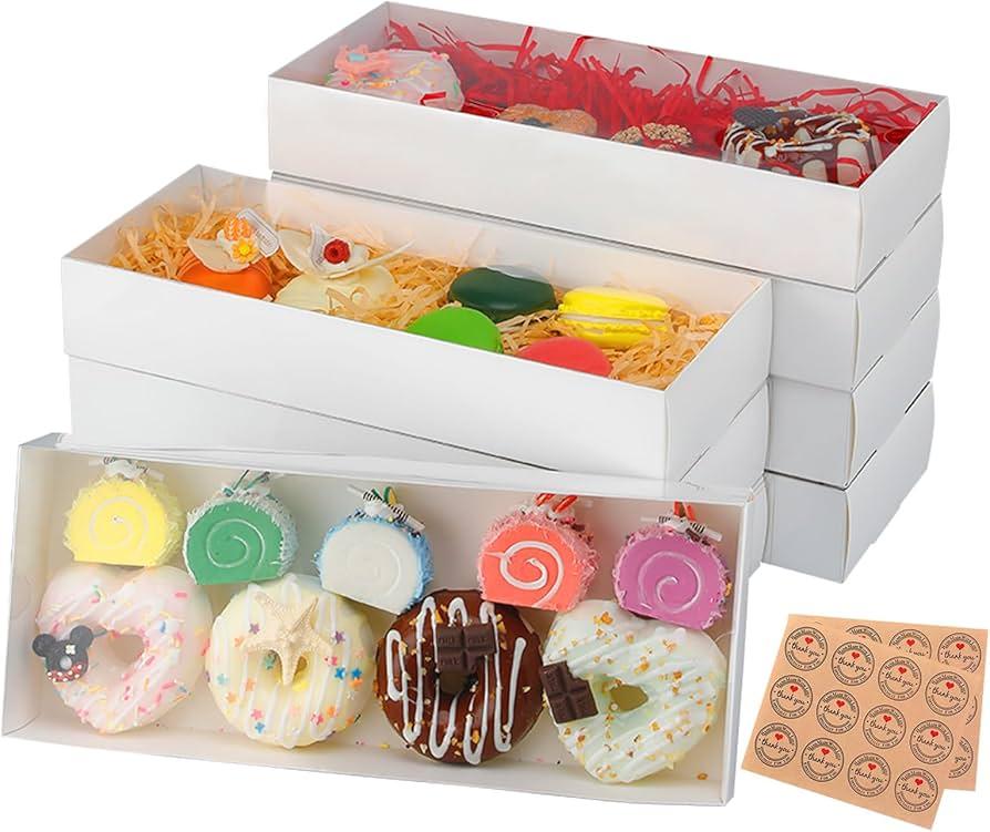 KGVZPT 12x8x2.5 Inch Variety of Cookie Boxes 35 count