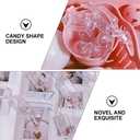 ARTIBETTER 24Pcs Candy Shaped Jewelry Box Mini Clear Jewelry Case Plastic Beads Storage Containers Travel Case Beading Storage