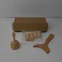 3-in-1 Wood Therapy Massage Tools Lymphatic Drainage Massager Wooden Massager for Maderoterapia,Anti-Cellulite, Body Sculpting & Contouring