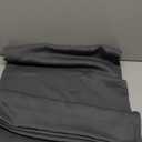 Lecloud Grey Room Darkening Curtains for Bedroom 72 Inches Long 2 Pcs, Rod Pocket Soft Farmhouse Decor Window Curtains, Thermal Insulated Rustic Solid Drapes for Living Room, Each Panel 40" W x 72" L