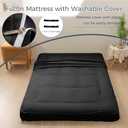 MAXYOYO 6" Extra Thick Floor Futon Mattress, Foldable Japanese Floor Mattress for Adults, Roll Up Tatami Pad for Guest Room, Black, Twin