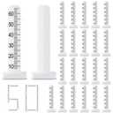 50 Pcs Self Leveling Pins 2.36 Inches (60 Mm) Level Stick Pegs for Tile Stone Ceramic and Floor Concrete Tools