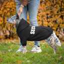 Dog Sweaters for Large Dogs Security Dog Hoodie Pet Sweater Soft Brushed Fleece Pet Clothes Hoodie Sweatshirt with Pocket(XXL)