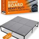 Meliusly Heavy Duty Bunkie Board King Size (76x80) - Non-Slip Breathable Bed Support Board for Slatted Bed Frame, Anti-Sag Under Bed Support, Noise Minimizing Moisture Resistant Bed Board