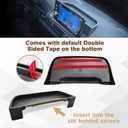 Muslogy for Pilot Center Console Organizer & Dash Storage Tray & Magnet Armrest Hidden Storage Compartment 3PCS Set Compatible with Honda Pilot 2023-2025(Console +Dash Tray+Hidden Organizer)