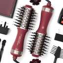 Christmas Gift for Womans-Dual Voltage Hair Dryer Brush,Travel Hair Dryer,Dual Voltage Blow Hair Dryer Brush,European Blow Hair Dryer,110~240V Mini Portable Size for International Travel
