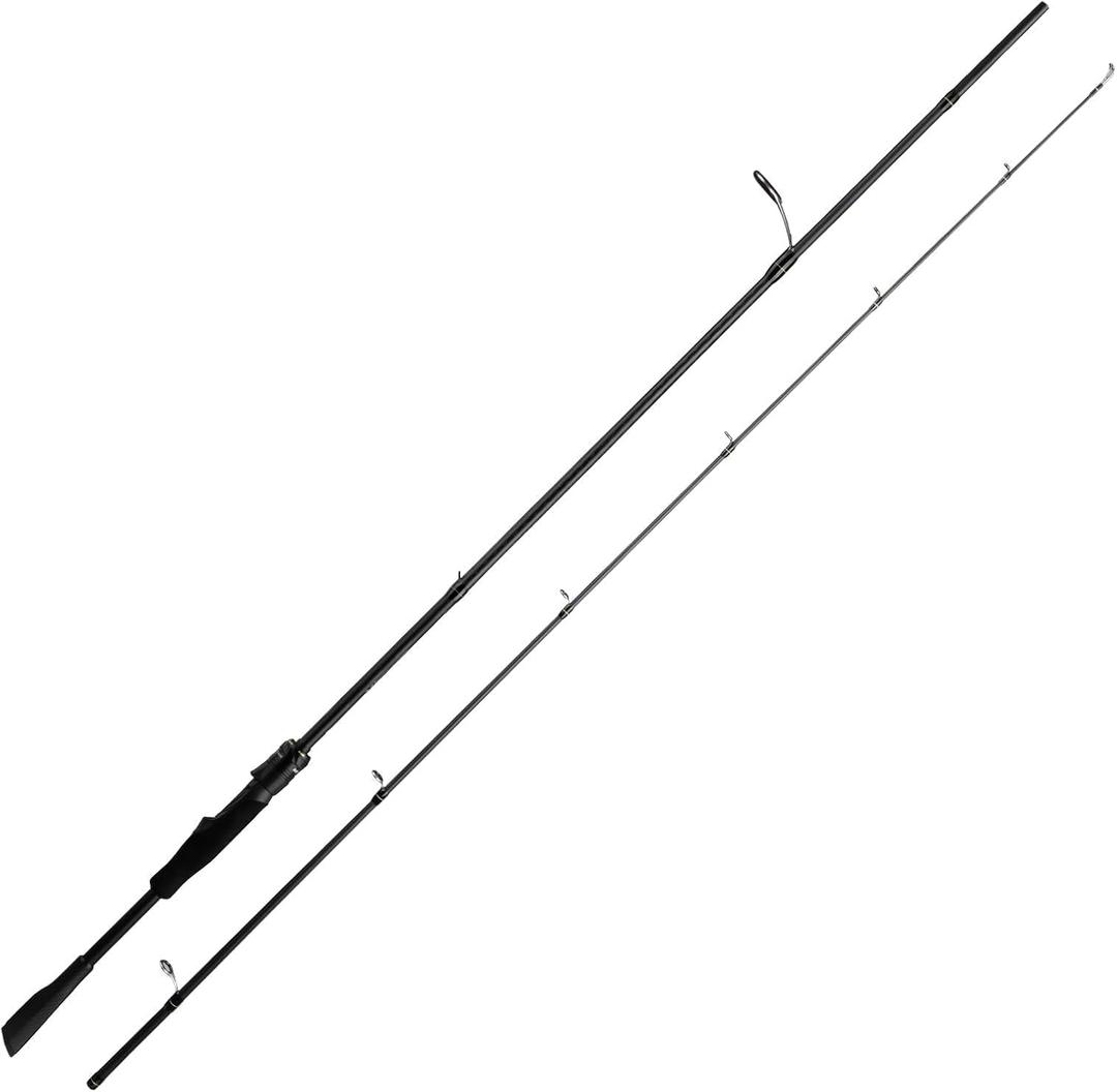 M1 Fishing Rod Versatile Casting & Spinning Rod Fuji O+A Guide Rings Carbon Fiber Rod for Trout, Crappie, Bass, Pike, Walleye
