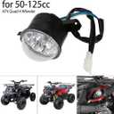 FVRITO 12V LED Front Head Light Lamp for 50cc 70cc 90cc 110cc 125cc Coolster 3125R Taotao ATA 125D Baja Roketa Yamoto JCL Peace RPS Kazuma Vitacci Rider BULL FARM Kids Mini ATV Quad Chinese 4 Wheeler