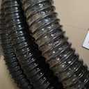 Pond Tubing 1-1/2” × 50 Feet Black Flexible PVC Pond Hose,Garden Pond PVC Tube - Reinforced, Kink-Resistant Tubing for Pumps, Fountains & Waterfalls, with 4 Clamps,1-1/2" Dia