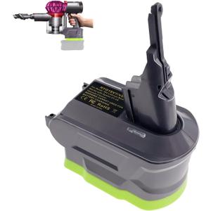 V7/V8 Adapter for Ryobi 18V Lithium Battery Convert to for Dyson V7/V8 Animal Absolute Motorhead Pro Handheld Vacuum Cleaner