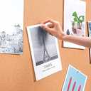 Amazon Basics Rectangular Bulletin Board, Cork Board for Wall, Vision Board for Classroom and Office, Aluminum Frame, 35" x 47", Brown