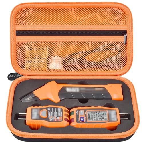 Case Compatible with Klein Tools ET310 AC Circuit Breaker Finder & 80016 Outlet Repair Tool Kit & RT250 GFCI Receptacle Tester. Electrical Tools Storage Organizer Holder Bag (Box Only)-Orange Inner