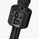 BONAOK Wireless Bluetooth Karaoke Microphone,3in1 Portable Handheld Karaoke Mic Speaker Machine Home Party Birthday for All Smartphones Q37 (Black)