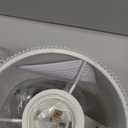 AKASUKI Table Lamp for Bedroom, 3 Way Dimmable Touch Lamp with Dual Charging Station, Small Bedside Lamps for Night Stands, Living Room, Office(LED Bulb Included) (14.25 in, Cream Shade-Wood Base)