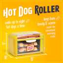 Nostalgia Oscar Mayer Extra Large Countertop 8 Hot Dog Roller and Bun Toaster Oven - Stainless Steel Rollers and Non-stick Warming Racks - Adjustable Timer, Compact
