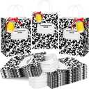 Kolldenn 36 Pcs Teacher Gift Bags Composition Paper Bags with Handles Notebook Line Teacher Appreciation Graduation Gifts Bag for Kindergarten Preschool End of Year Party Favors (Composition)