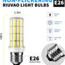 Led Light Bulb 6pcs 200w Equivalent 2500 Lumen 5000k Cool Daylight White 20w Super Bright Led Bulb E26/E27 Base