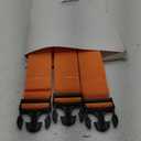 Luggage Straps for Suitcases TSA Approved Travel Belt 4 Pack by Chelmon(Orange)