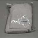 Nanspring Beige White Linen Curtains 84 Inch Length 2 Panels Set for Living Room Rod Pocket Back Tab Light Filtering Window Drapes for Bedroom Dining Room Protect Privacy Home Decor