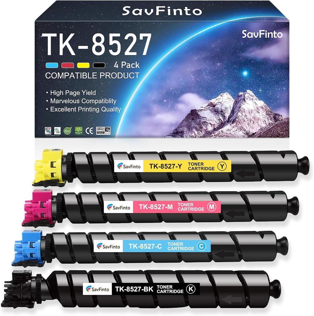 SavFinto TK-8527 TK-8529 Toner Cartridge Set TK8527 TK8529 TK 8527 TK 8529