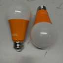 2 Pack BlueX LED A21 Orange Light Bulbs - 13W (100Watt Equivalent) - E26 Base LED Bulb, Party Decoration, Porch, Home & Holiday Lighting, Decorative Illumination