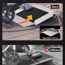 FACHNUO 1 Feet Portable Threshold Ramp with Self-Adjusting Bottom, Wheelchair Ramp for Home Doorways, Non-Skid Handicap Ramp for Home Steps, Folding Wheelchair Ramp, Maximum Applicable Height 2"