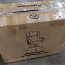 Big and Tall Office Chair 400lbs Wide Seat Ergonomic Office Chair with Lumbar Support Arms High Back PU Leather Executive Task Computer Chair,Black